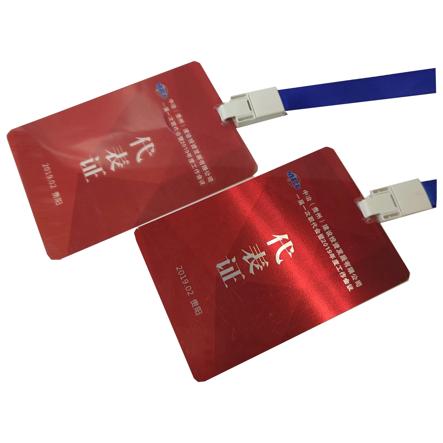 Custom Waterproof Plastic Badge Card Exhibition Promotion Working