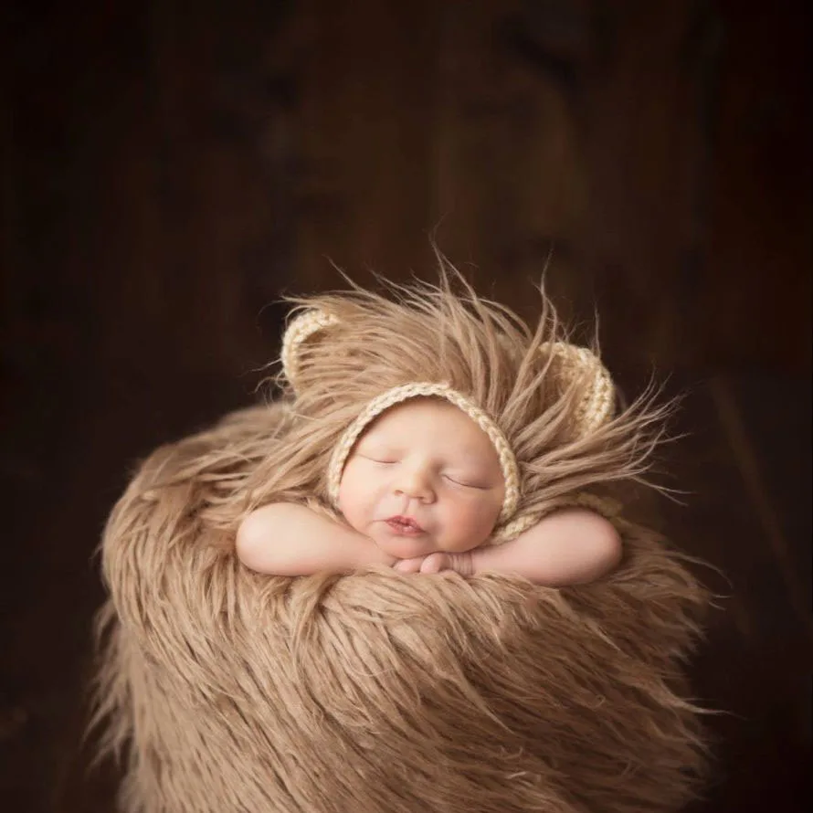 newborn lion hat