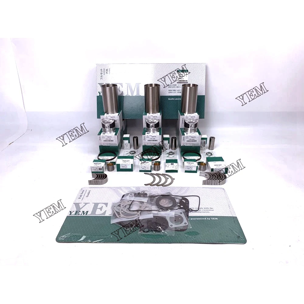 S3F Rebuild Kit With Cylinder Gaskets Bearings Piston Rings Liner for Mitsubishi Power Equipment Engine