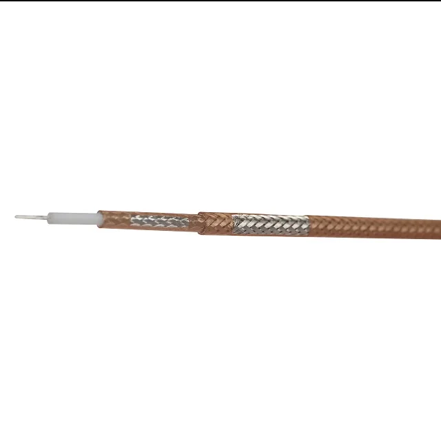 High temp coaxial cable 50 ohm low loss RG178 low loss PTFE insulation