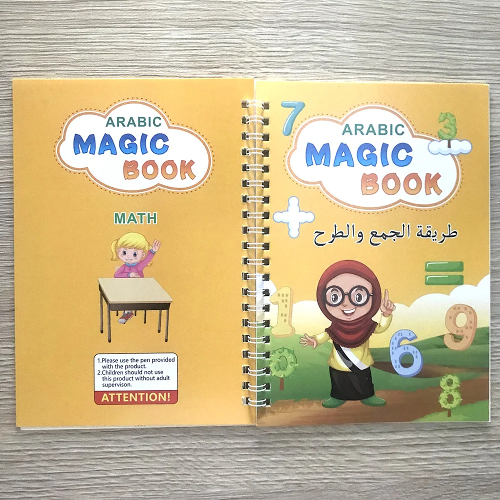 Alphabet Book Handwriting Calligraphy Notebook Sank Magic Practice Arabic Copybook for Kids