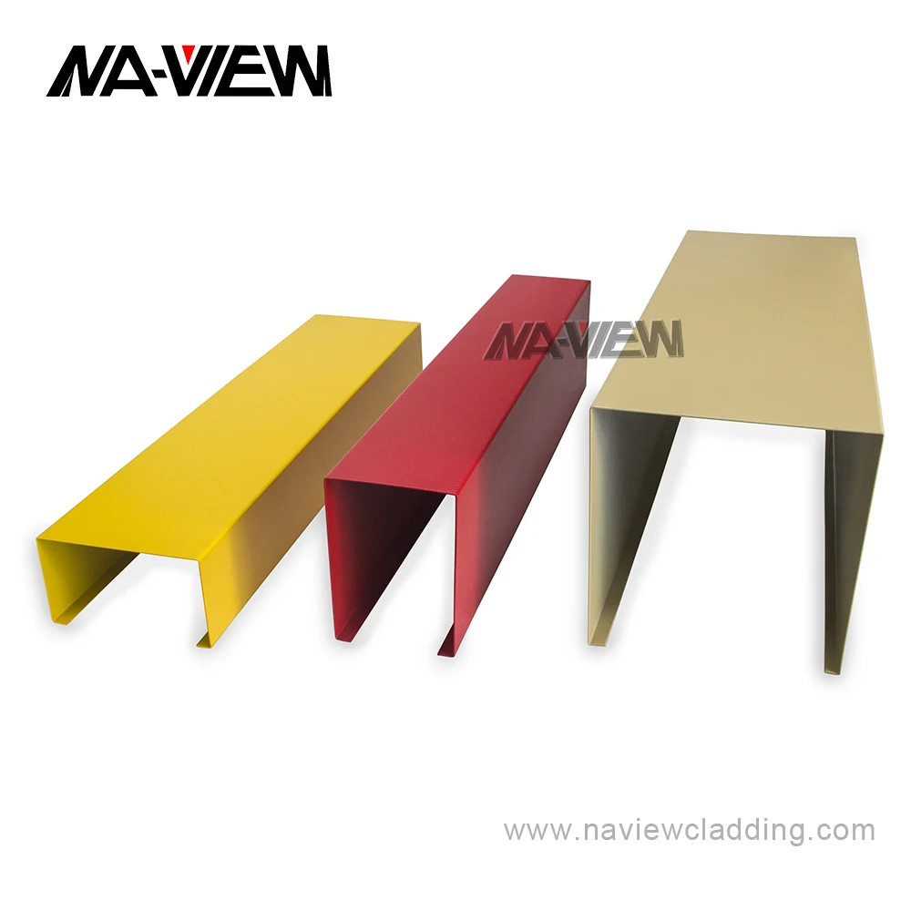 Modern Design New Pop Ceiling for Office Hotels and Malls Aluminum Alloy Strip Style Waterproof Fireproof Heat Insulation