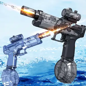 EPT Long Range Electric Water Gun with Interactive Light-up Toys High Capacity Water Squirt Guns Summer Outdoor Toys