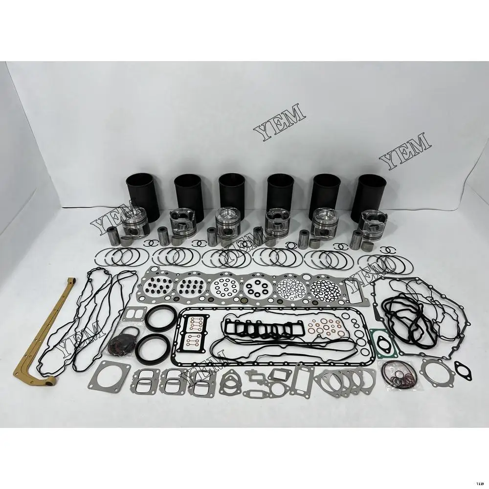 Overhaul Repair Kit With Piston Rings Full Gasket Set Liner Kit Fit for Isuzu 6WG1