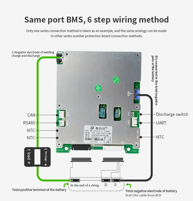 Jbd Bms Smart Bms 17s 80a Lithium Batteries Bms For Lithium Ion ...