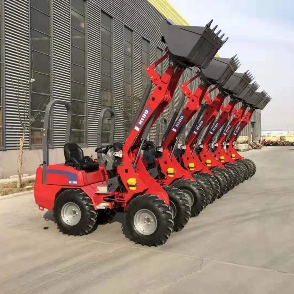 High Operating Efficiency Hydrostatic H180 800kg Compact Wheel Loader