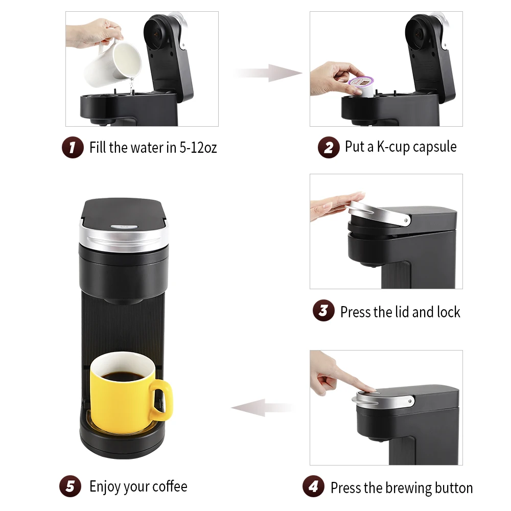 Cup French Press Coffee Maker CHULUX QF-CM807 Portable Coffee