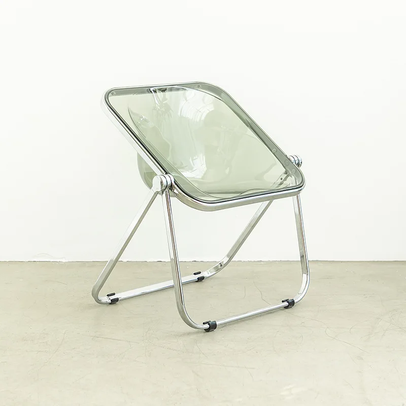 Contemporary Bauhaus Style Transparent Clear Folding Chair