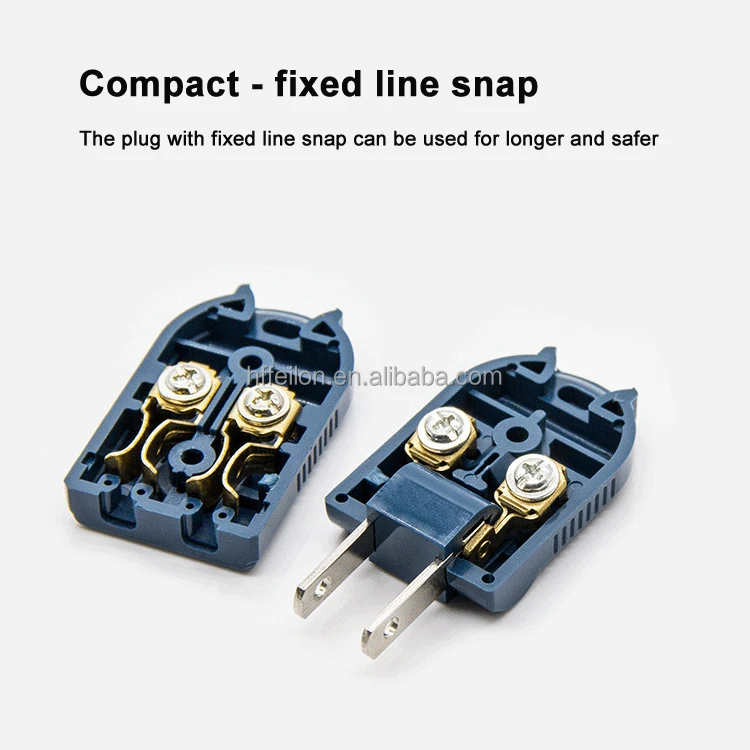 Copper Male/female Wiring Plugs Us Ac Power Plug 250v 10a 2 Flat Pin American Plug Buy Wiring