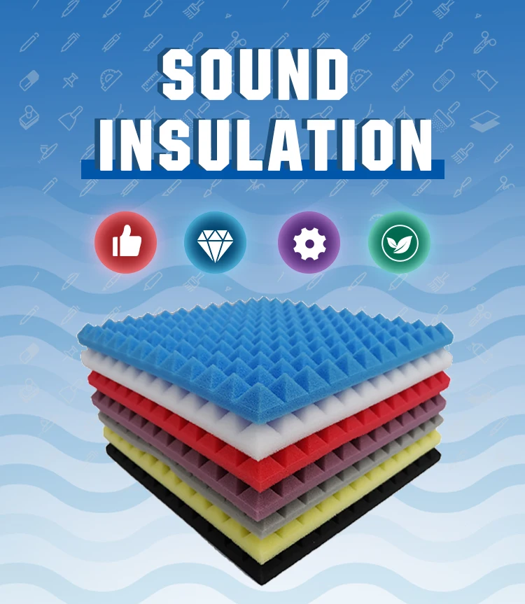 New Arrival Acoustic Foam Panels 12 Pack Foam Soundproofing Soundproof