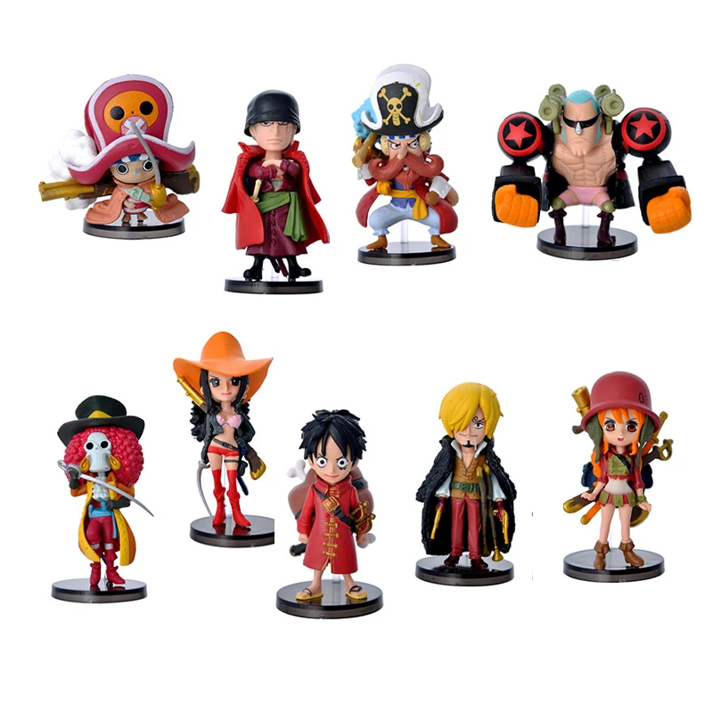 6 Style 8cm Anime One Pieces - Perfect for Gift & Display