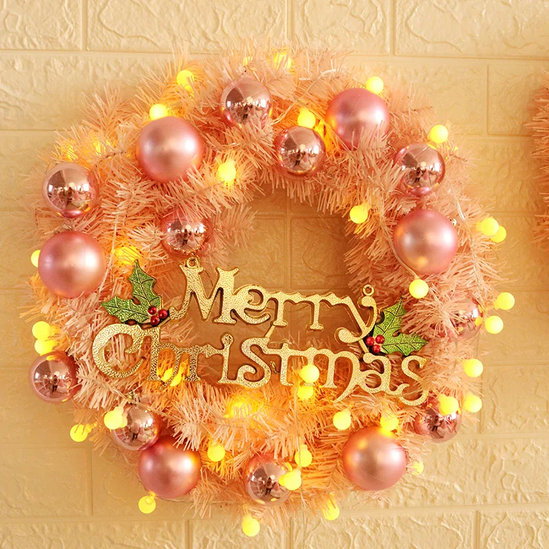 Ghirlanda Di Natale Artificiale 30 Cm Con Campane E Fiocco | Decorazione Porta Per Casa, Ufficio E Feste
