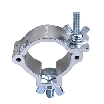 30mm width silver 2 inch Aluminum half coupler stage light clamp for 48mm -52mm tube  Coupler Pipe Truss Clamp Hook