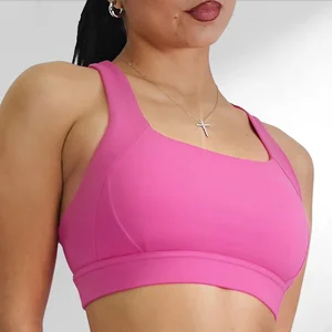 Custom New Style Nylon Four-Way Stretch Women Sports Top Gym Wear Women Fitness Workout Sport Bras