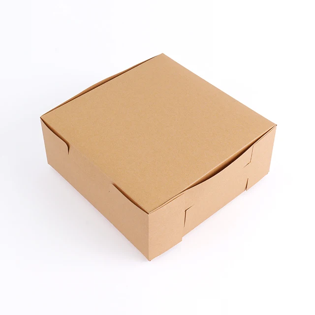 Factory Price Customized Printing Logo Cake Food Grade Kraft Paper Shipping Paper Box With Insert manufacture