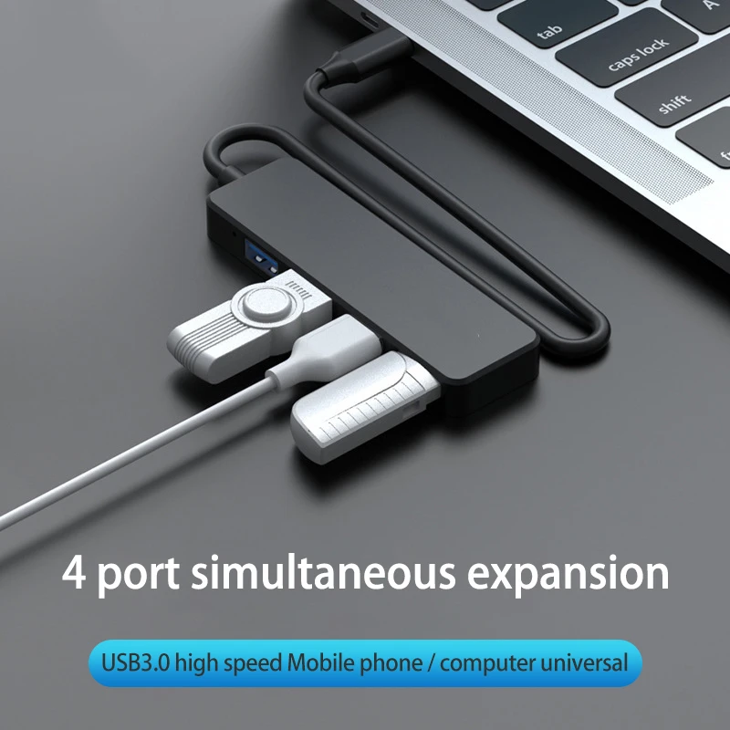 USB 3.0 Hub Mit 4 Anschlüssen – 1x USB 3.0 & 3x USB 2.0 Für Laptop, MacBook & PC