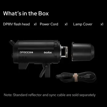 GODOX DP600IIIV GN106 Studio Flash Strobe Moonlight 600Ws LED Modeling Lamp Bowens Mount 2.4G Wireless System product image