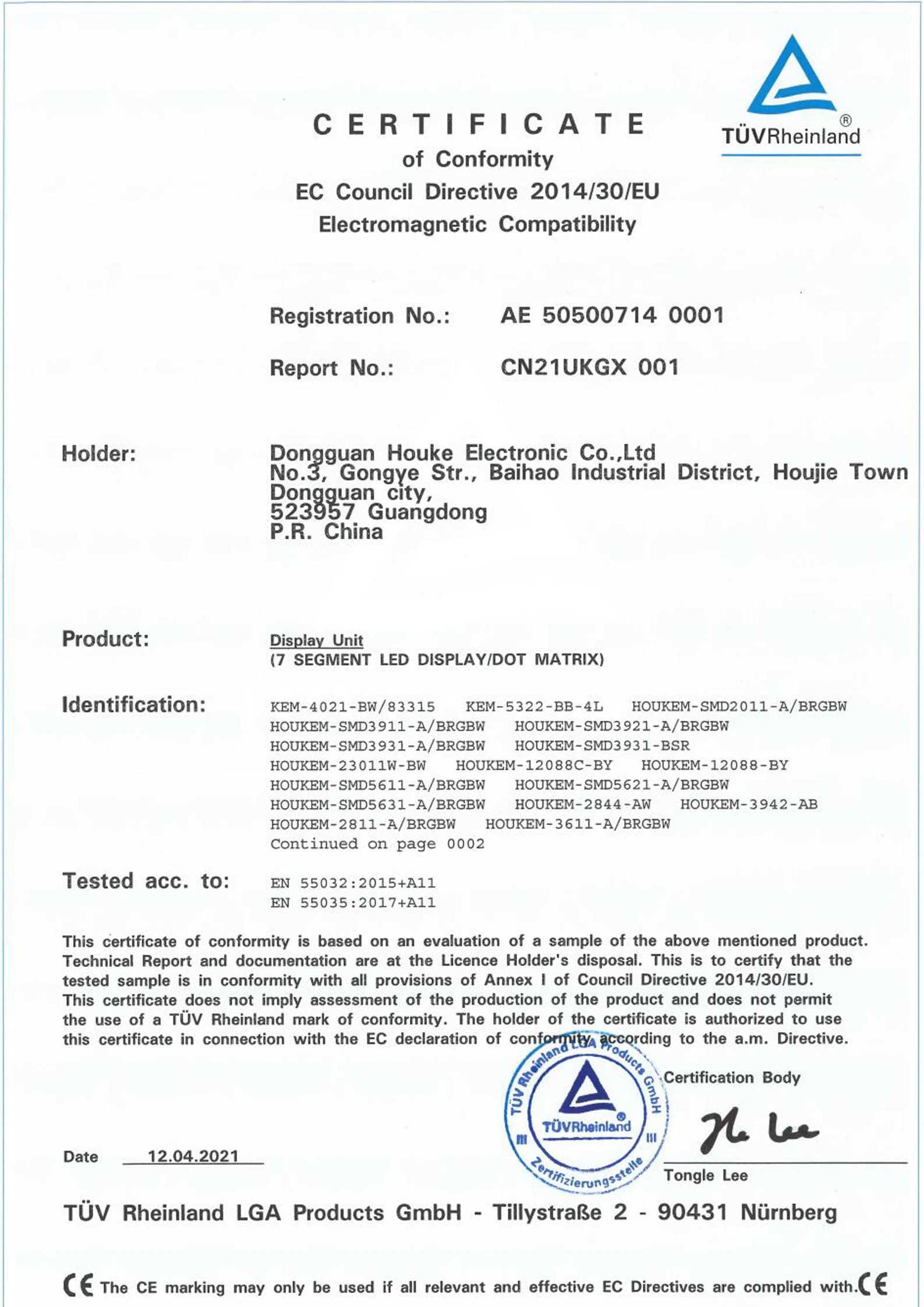 HOUKEM-23011-BSR Display LED A 7 Segmenti A Una Cifra Rossa Da - Foto 12
