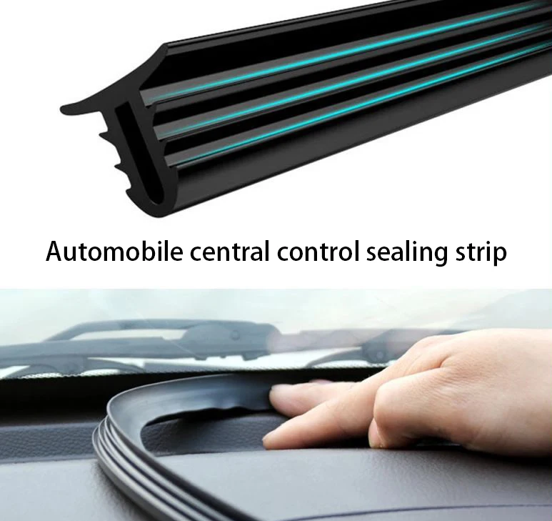 Car Rubber Sealing Strip Center Console Windshield Dustproof Soundproof Trim Gap Filling Device