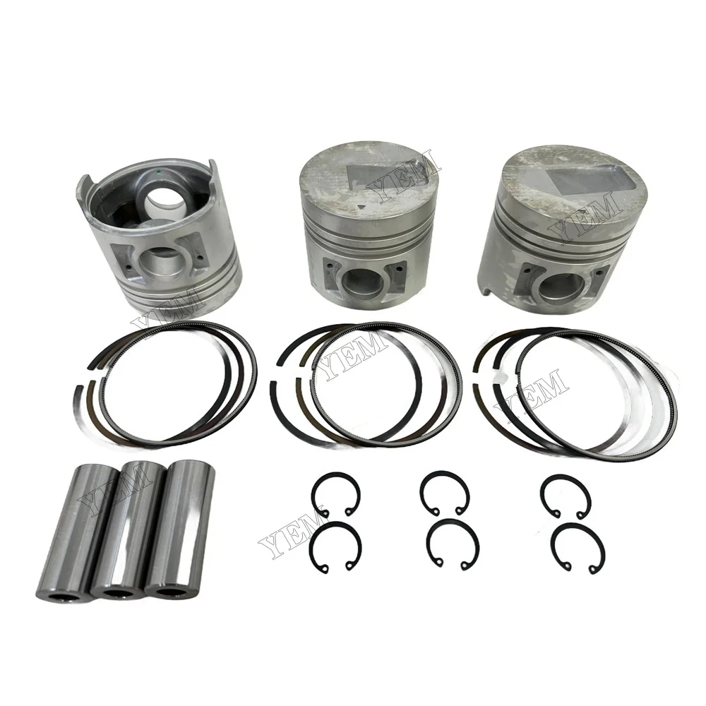 For Mitsubishi S3L S3L2 Overhaul Rebuild Kit Piston Rings Set Engine Parts 31A17-11100 78*2.5HK + 2 + 4