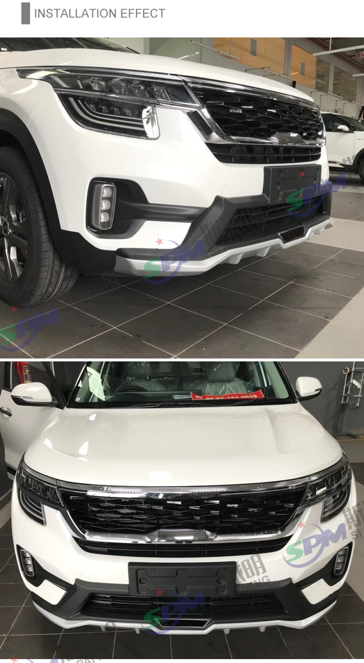 Spm Abs Front Bumpers And Rear Bumper Guard Protector For Kia Seltos
