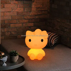 Wholesale Custom Hello Kitty Night Light Glow Decor RGB LED Lamp