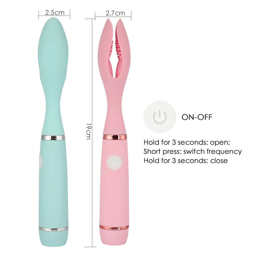 New Arrival 10 Frequency Vibration Double Head Vibrador Vagina Clitoris  Clip Massager Vibrator For Women Masturbation Sexleksak%| Alibaba.com