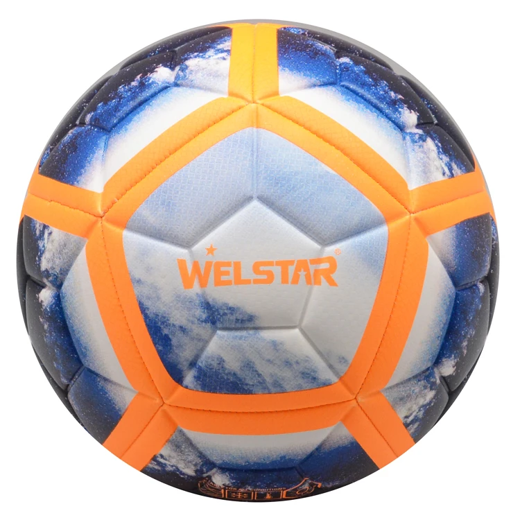 Welstar Custom Full Printing Machine Stitched Ballon De Football with Embossed 12 Panels Football Soccer Training