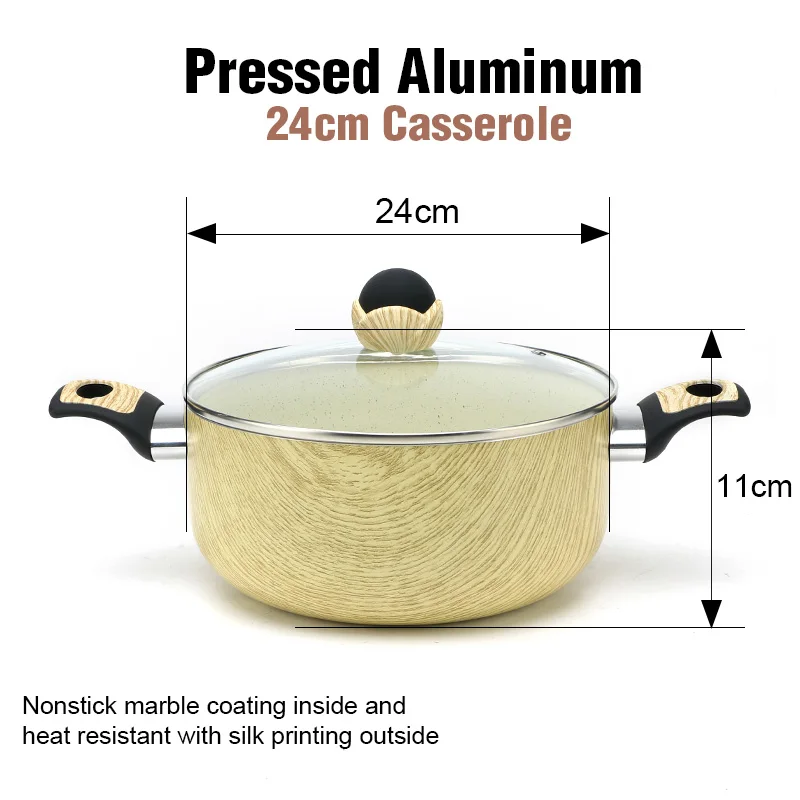 11 Pieces Granite Marble Nonstick Multilayer Heavy Duty High Quality Cookware Set Pots Buy 11