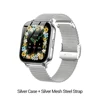 Silver Case + Silver Mesh Steel Strap