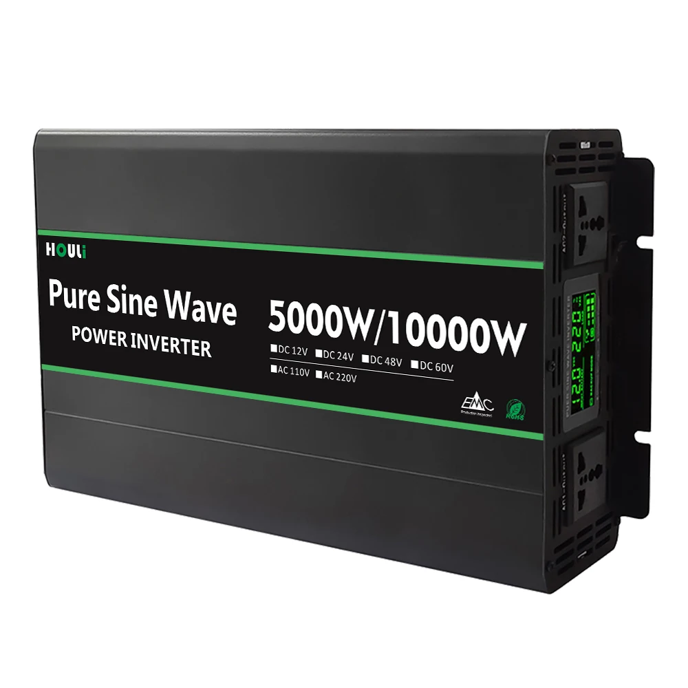 Houli Power Inverte 5000w/10000w Inverters 48v 24v To 110v 220v 5kw 10kw  Inverter Pure Sine Wave 220v Inversor Trifasico - Buy 220vdc To 220vac  10000w 10kva Solar Power Inverter Dc 12v To Ac 220v 12kw ...