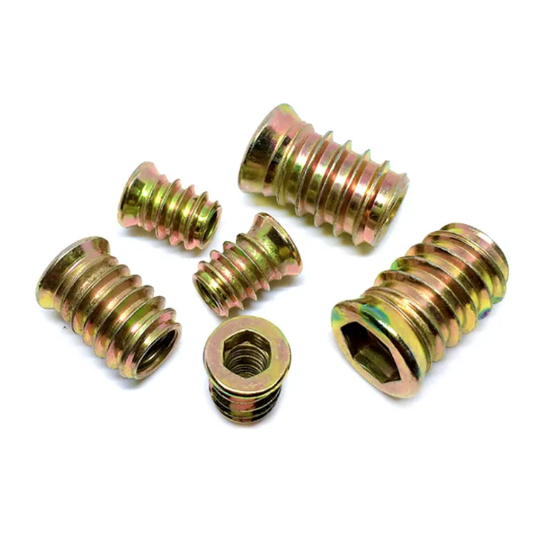 m2 m3 m4螺纹螺母定制镀锌家具螺母木质滚花嵌件 - buy customized