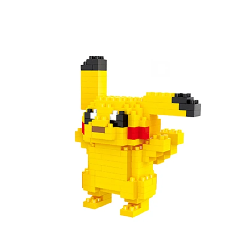 LNO Customized Plastic Micro Block Figure Toys Anime Pikachu for Kids