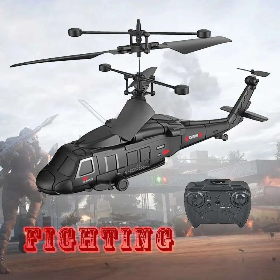 Simulation Military RC Helicopter Model Toys 3.5CH Flying Hobby Toys Remote Control Airplane Outdoor Radio Control Aircraft Toys