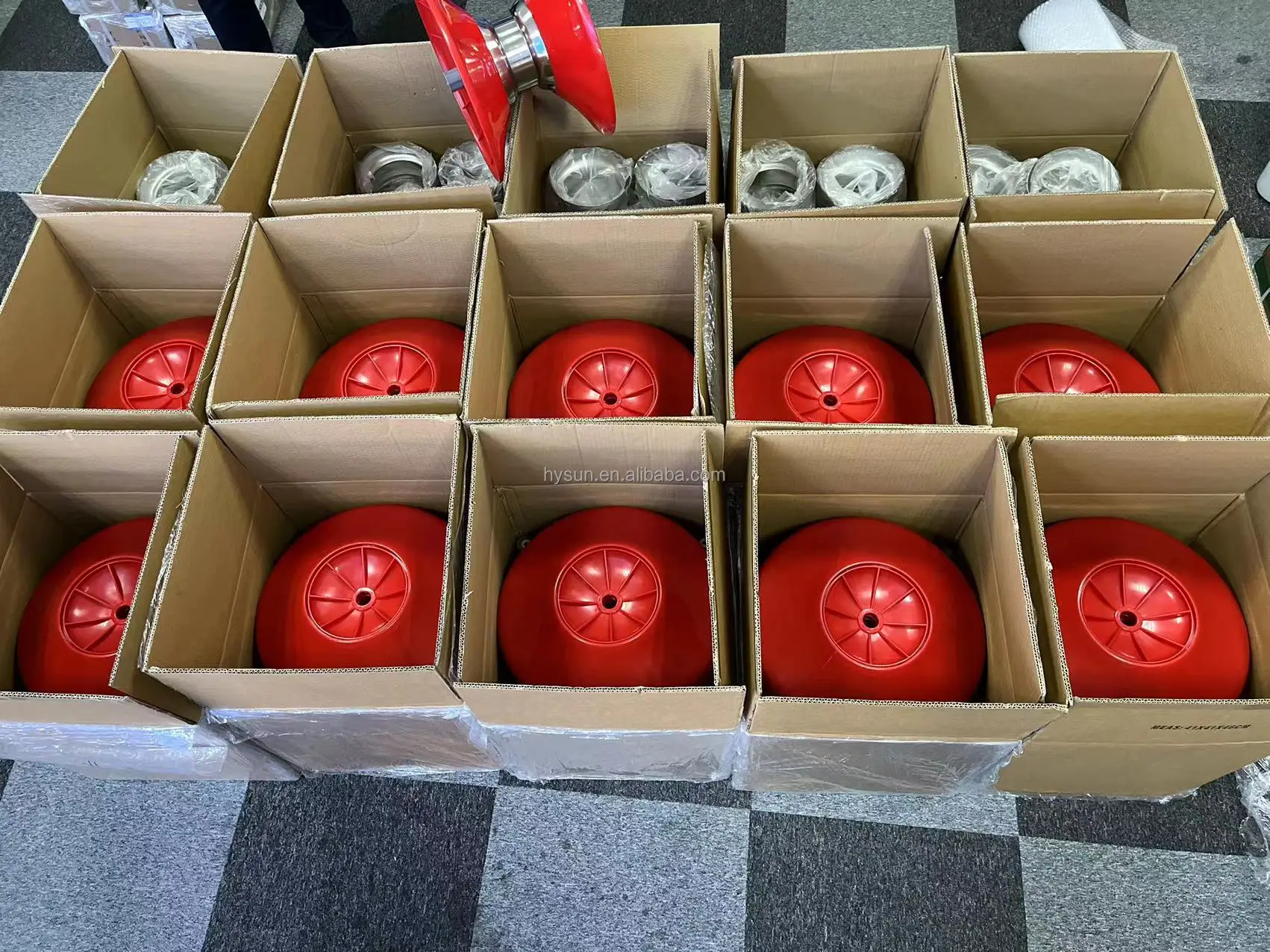 Plastic Mackerel Wheels Red Squid Jigging Drum Line Wire Roller Guides