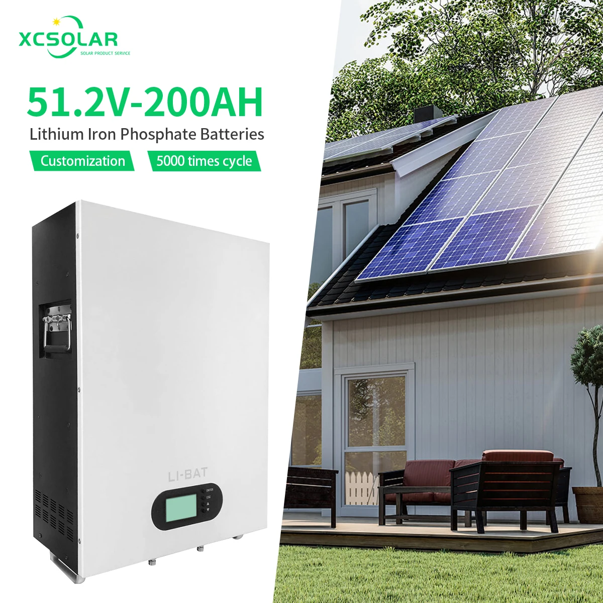 Wholesale CE Approved Stackable Smart Bms Home Energy Storage Systems 48V 200AH 10Kwh 15Kwh 20Kwh Lithium Ion Solar Battery//