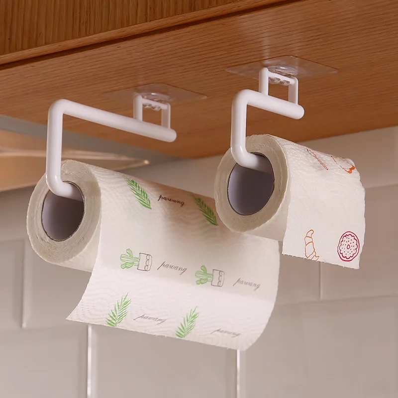 Plastic Rotatable Organizer Tissue Holder and Duty Bathroom Towel Racks for Kitchen Hanger Toilet Paper Holder