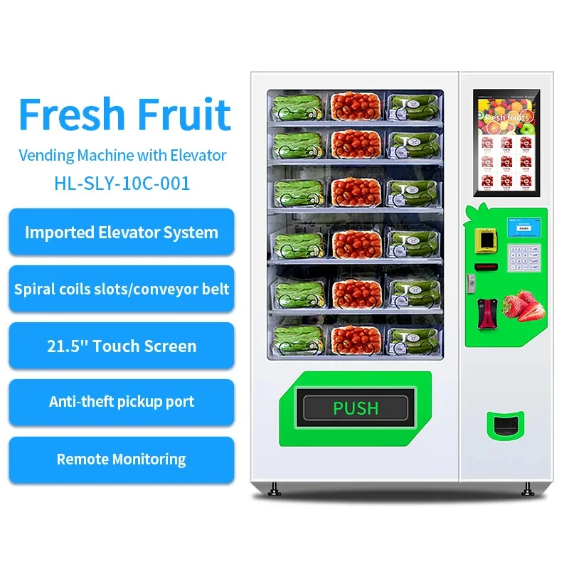 Selfservice Healthy Fresh Food Vending Machine Eggs Salad Cakes Sell