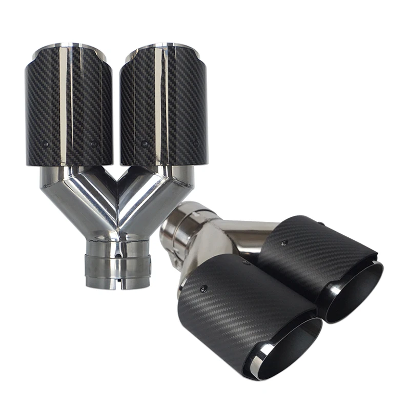 Y Type Exhaust Tip Stainless Steel Car Accessories High Quality