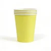 Vaso de papel de 9 oz * 10 unidades * Amarillo Claro