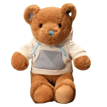 The Softest Teddy Bear Toy Classic Stuffed Plush Animals Soft Toys Hoodie Teddy Bear For Gift