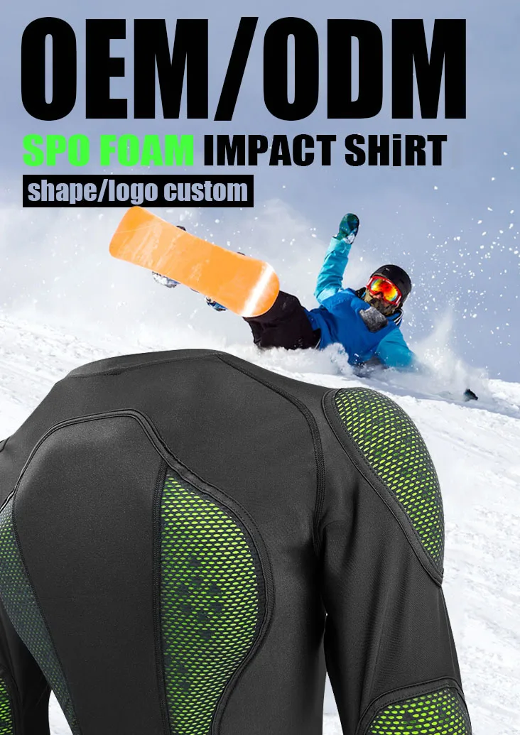D3o/spo Custom Snowboard Body Protective Cloth Impact Back Shield
