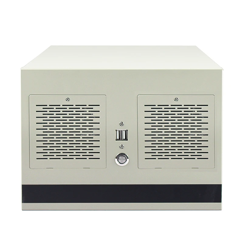 ITX Wall-Mounted Case for MATX MB, 4 PCIe, 6 COM Ports, ATX PSU Support ...