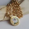 Collana con ciondolo cucciolo in oro bianco