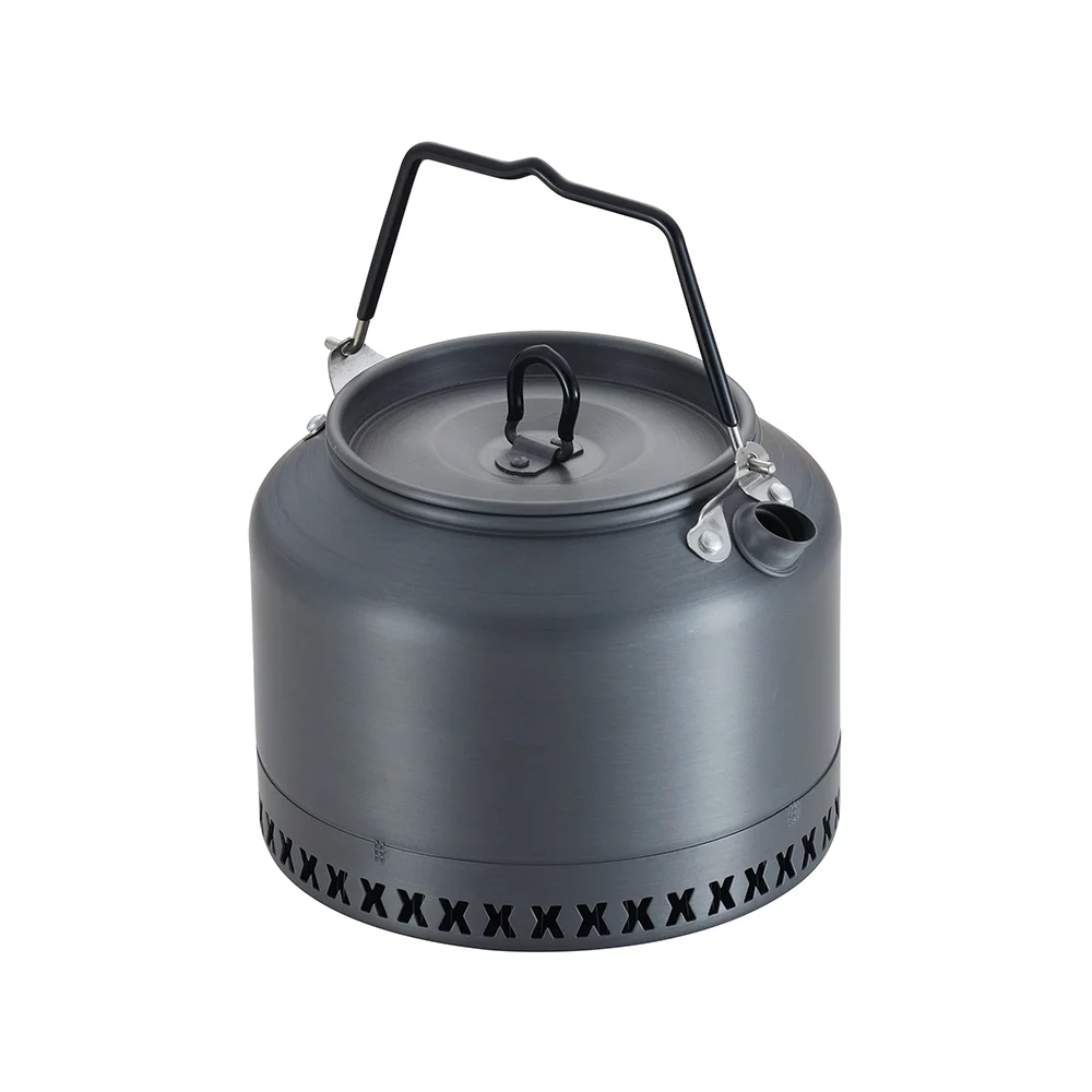 China Lightweight Portable Outdoor Aluminum Kettle Custom Tea Pot Set Camping Tea Kettles manufacture