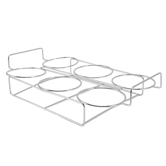 Household Desktop 6 Large Sized Cup Troughs for Whiskey Teacup Beer Mug or Juicing Mug Iron Wire Coffee Cup Holder
