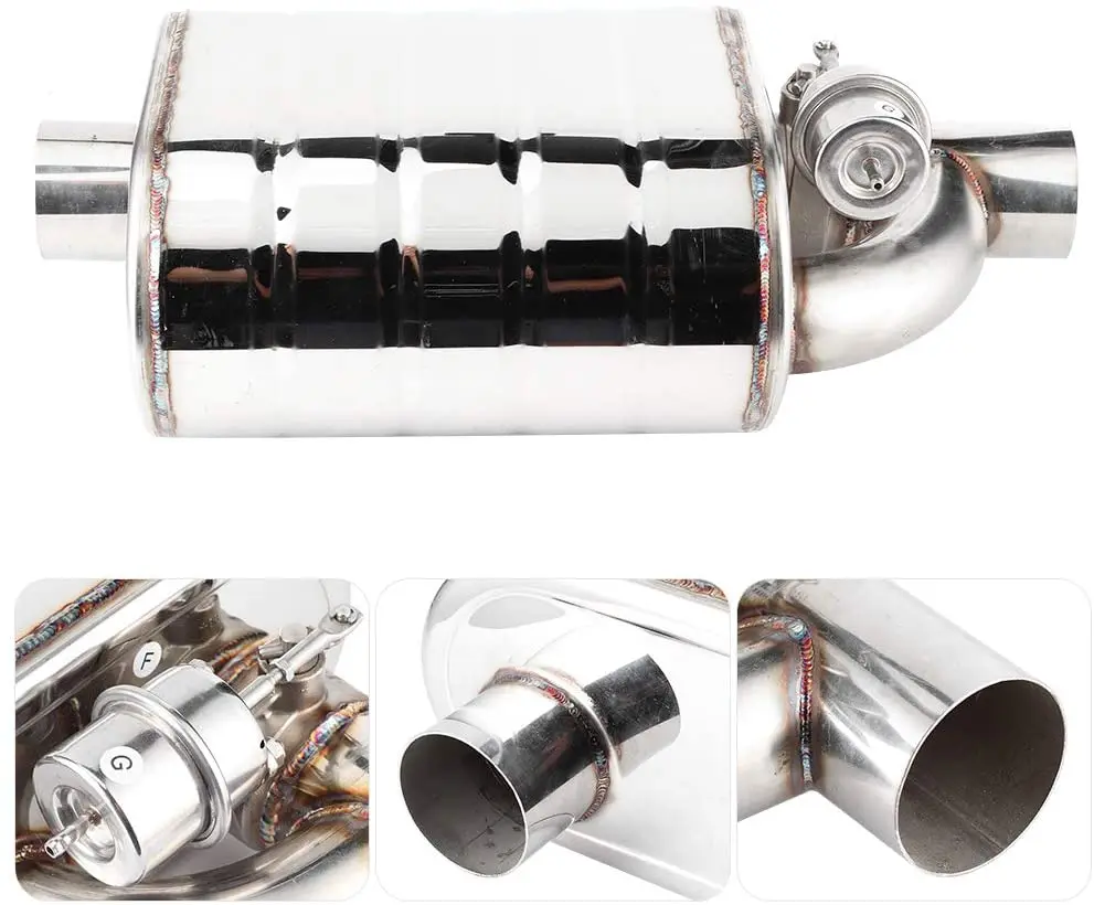 Vacuum Controller Exhaust Muffler Double  with Remote Control Valvetronic Muffler with the Exhaust Cutout Valve