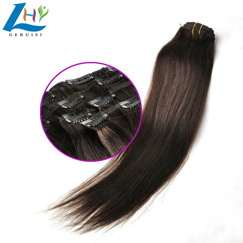 Wholesale Beauty Clip In 100 Human Hair Extensions Clip In Virgin