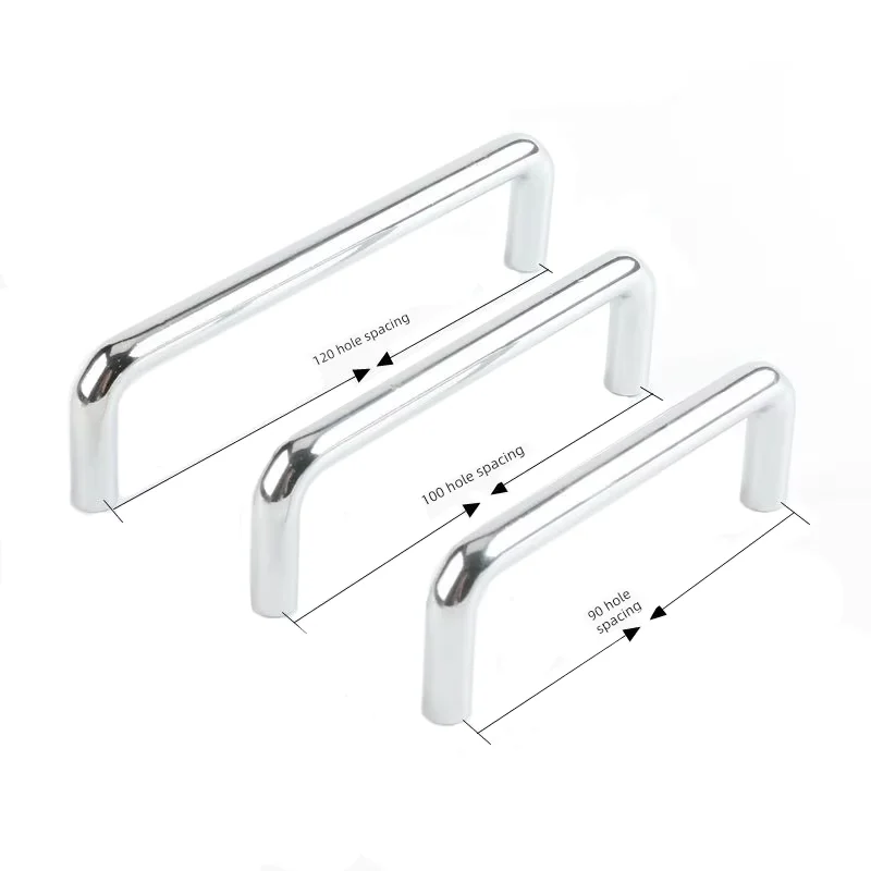 LS511 U-Shaped Industrial Handle Custom Solid Carbon Steel Drawer Cabinet Door with Home Decorations Cut to Size