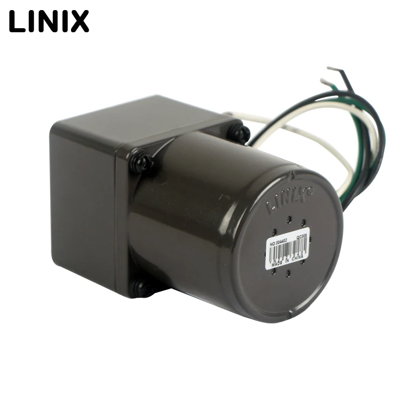 Linix 4W Single-Phase AC Gear Motor - UL Certified & Reversible